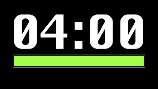 4 Minute Timer [ Progress Bar ] - 4K 60 FPS