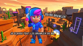 JE CLASSE TOUT LES BRAWLER DE BS ?!😱PS: ya des brawler je les ai trop jugé 😂