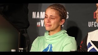 An Emotional Paige VanZant Addresses Press Following First UFC Loss