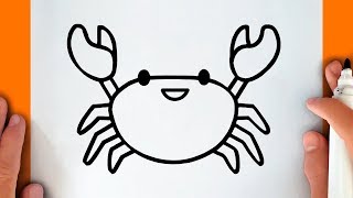 HOW TO DRAW A CUTE CRAB