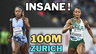 Sha'Carri Richardson VS Elaine Thompson-Herah over 100m  !!! II 2023 Diamond League Zurich