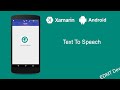 Xamarin Android Tutorial - Text To Speech