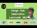Range Sum Query - Immutable | Leetcode 303 | Live coding session 🔥🔥🔥 | Prefix Sum