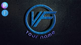 VF Logo design_3d logo maker use picart \u0026 pixel lab_Tutorial(HD)