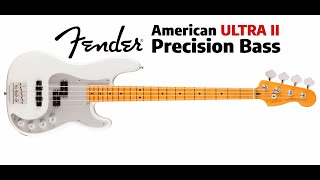 Fender American ULTRA II Precision Bass Avalanche - All playing, No Talking!