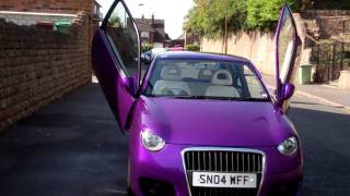 Purple Volkswagen Lupo 1.0 2004 43,500miles.