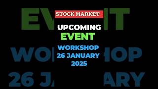 Upcoming Workshop of Stock Market.course offer🎉🎊✨. #stockmarket #crypto  #shorts