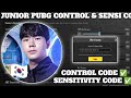 (2024) JUNIOR PUBG SENSITIVITY SETTINGS CODE 3.3/ JUNIOR PUBG CONTROL SETTINGS CODE 3.3/ 5 FINGER