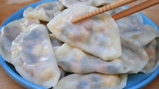 饺子新做法，教你番茄馅的饺子，比吃肉舒服，这样调馅上桌全吃光