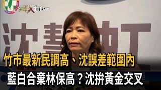 竹市最新民調出爐！高虹安、沈慧虹誤差範圍內　藍白合將棄林保高？－民視新聞