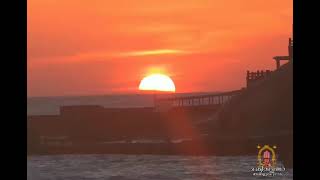 First Rays of Uttarayan Sun, pictured from Kanyakumari🙏