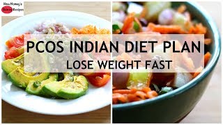 PCOS Indian Meal Plan- Full Day Of Eating - Diet Plan To Lose Weight Fast | Skinny Recipes
