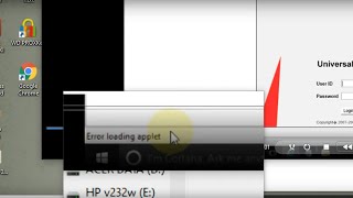 आइये सीखते हैं | how to fix | Applet error | Error Loading Applet | Internet Explorer | iTubeRJ