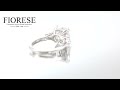 pt950 3.8 carat old mine cut diamond u0026 tapered baguette and half moon statement ring