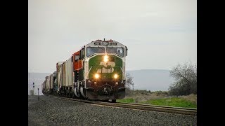 Trains in Eastern Washington State - BNSF's Lakeside Sub