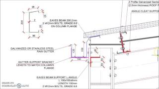 Steel Hangar Portal Frame Roof Eaves Beam Detail