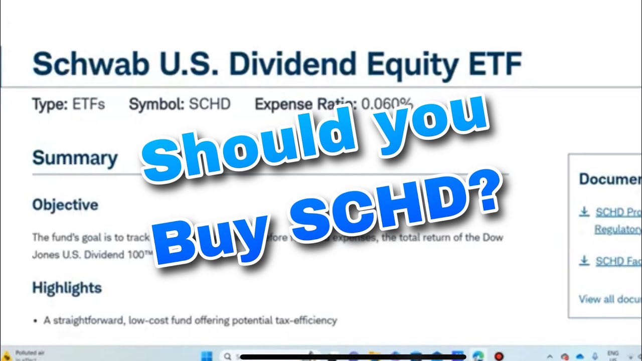 WHY You Should Own (SCHD) Schwab U.S. Dividend Equity ETF For The Long ...