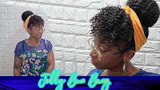 Freetress Equal  Bun and Bang - JOLLY BUN BANG (2pcs)👑  Review | EmpressHairLukz 👑