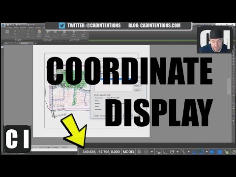 AutoCAD; How to Display Coordinates and other Settings AutoCAD; How to Display Coordinates and other Settings