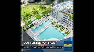 Just listed for sale in Downtown Miami /  Brickell. Condo with 1 Bed / 1 Bath. Asking $425,000