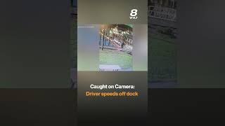Caught On Camera Driver Speeds Off Dock