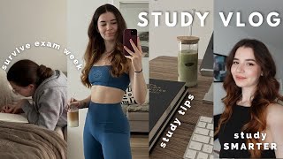 STUDY VLOG | how to study smarter, exam week in my life