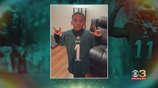 Young Eagles fans show off their Birds swag