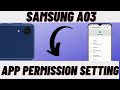 Samsung App Permission Setting | How To Find App Permissions In Samsung A03, A03 core