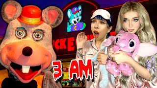 Do NOT Sleep OVERNIGHT at a HAUNTED Chuck e Cheese...(*3 AM CHALLENGE*) PART 1