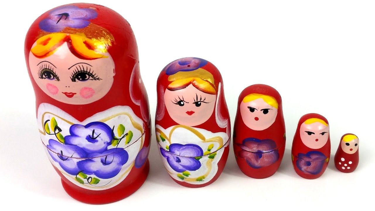 Russian Nesting Dolls Babushka Matryoshka Play Set | Fun Kids Surprise ...