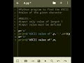 Find #ASCII value of given #character in #Python