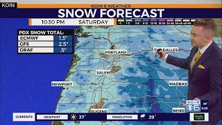 Weekend snow for some in the PNW