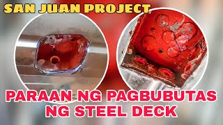 PARAAN NG PAGBUBUTAS NG STEEL DECK | Pinoy Electrical Warrior