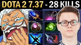 Zeus Gameplay Miracle with 28 Kills and 1104 XPM - Dota 2 7.37