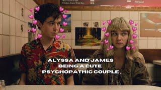 alyssa and james being a cute psychopathic couple