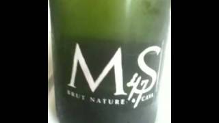 Cava brut nature MS47 au restaurant Pintxo. Le Champagne a d