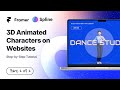 Part 2 - How to make your 3D websites interactive using @Framer  and @splinetool  (No Coding)