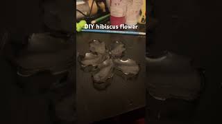 DIY hibiscus flower! #art #hibiscus #diy