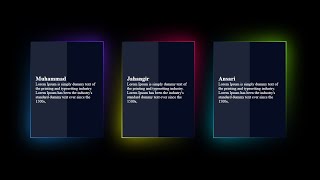 CSS Glowing Gradient Border Effects | Html CSS | Tutorials Design