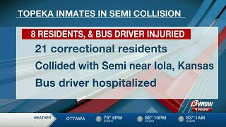 Topeka Correctional residents, driver injured after Iola bus collision