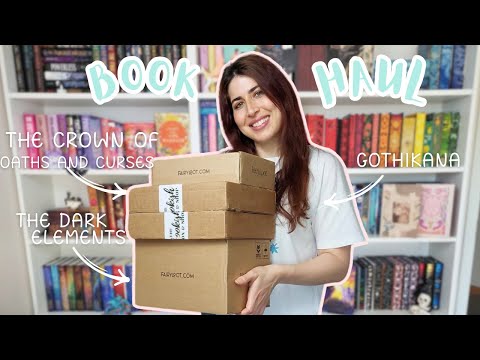 Transporting books! Unboxing the Fairyloot The Dark Elements Series, Bookish Box and Darkly January Box and More!