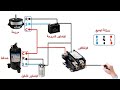 طريقة توصيل كونتاكتور والكباستور والضاغط ومروحة الوحدة الخارجية للتكييف الاسبليت