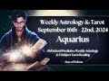 Aquarius Weekly Astrology & Tarot September 16th - 22nd 2024 Old School Horoscope & Predictions