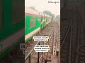 ২ টি ট্রেন যখন একসাথে হয় train bangladeshrailway viral