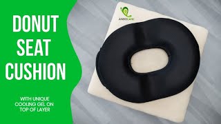 AnboCare Donut Pillow Hemorrhoid Seat Cushion - Cool Gel Memory Foam Butt Pad (AMAZON BEST SELLER)