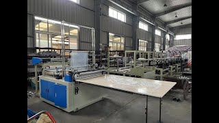 SHXJ 1000 GFQ 1000 one line heat sealing cold cutting bag making machine