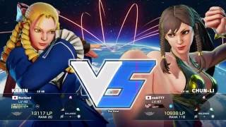 SF5 Nuki(CHUN-LI) VS Nortued(KARIN)_2   スト5　オオヌキ(春麗) VS Nortued(かりん)