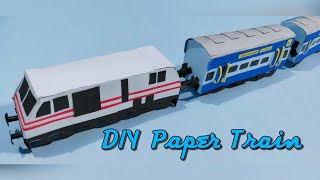 DIY Paper Train|Paper toy|Indian Ac coach|Prachi art &craft|[Requested Video,No remake wdout credit]