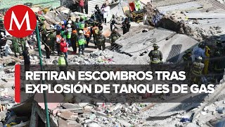 Continúan trabajos tras explosión en la colonia Pensil