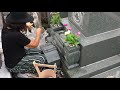 grave visits how do japanese families visit their graves during obon season what they do